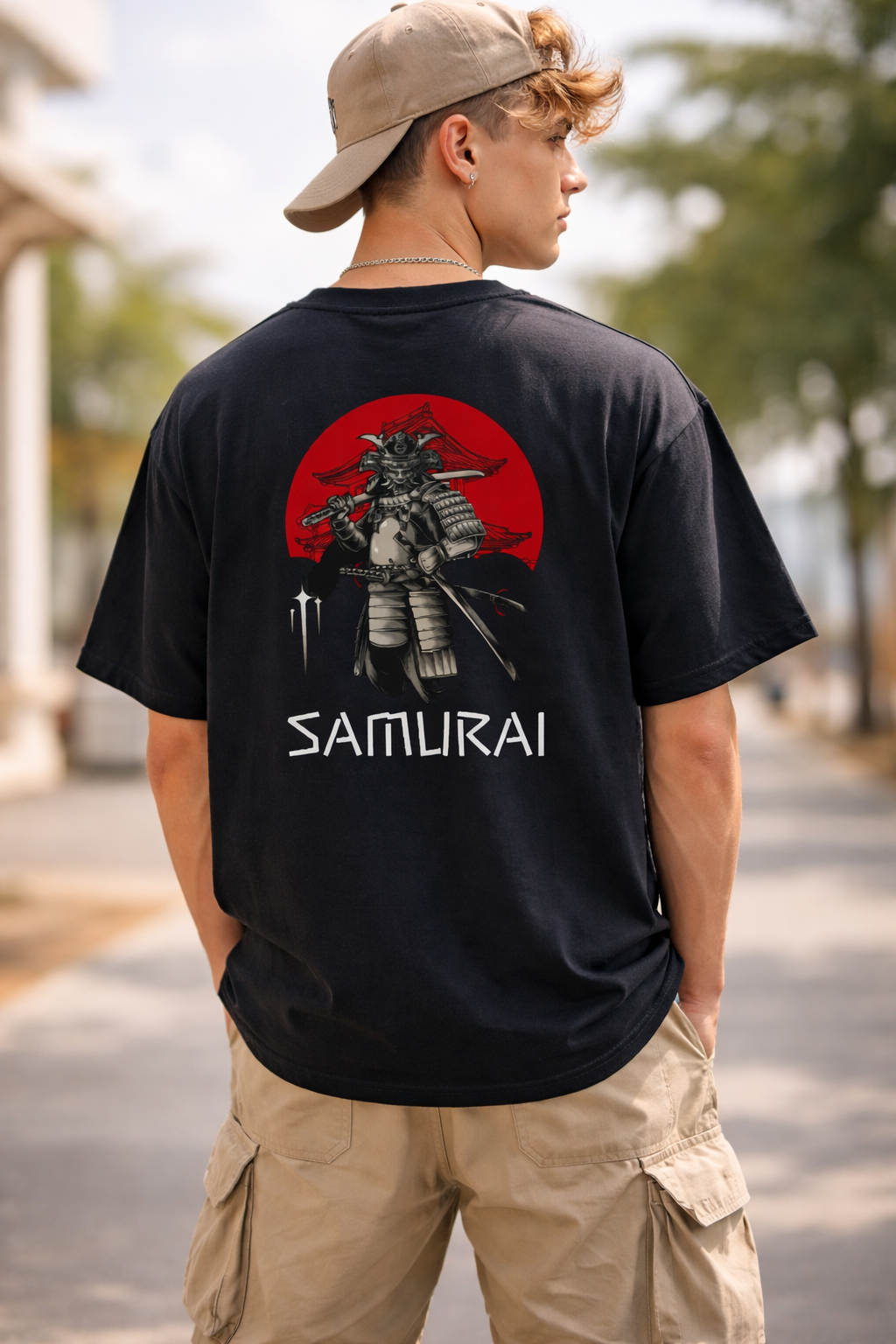 Akai Samurai (“Red Samurai”) | Oversized Classic T-Shirt